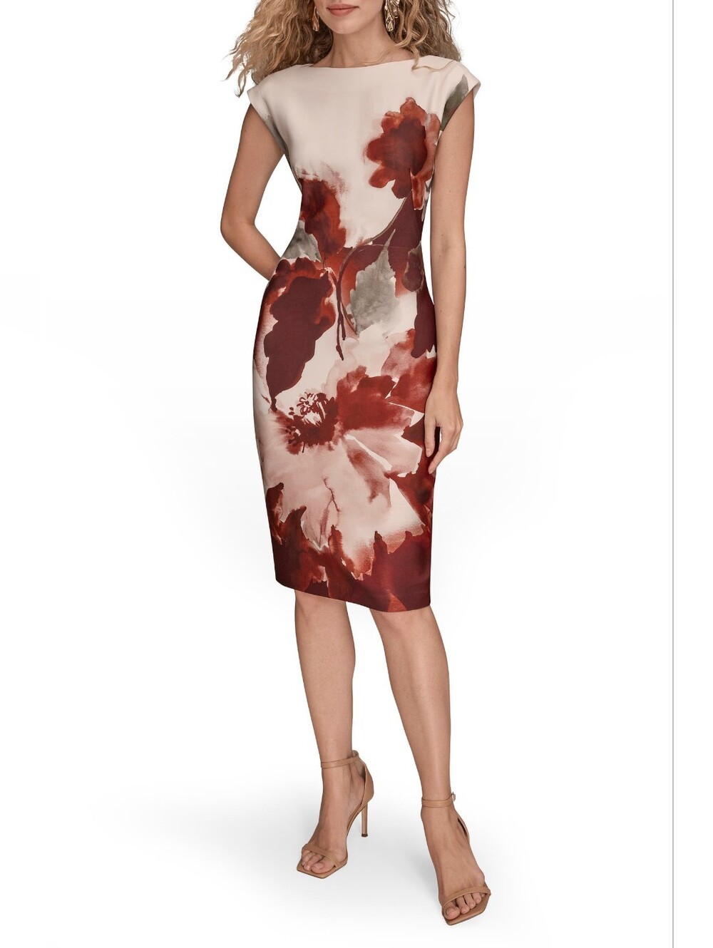 Donna Karan New York Cap Sleeve Sheath Dress
